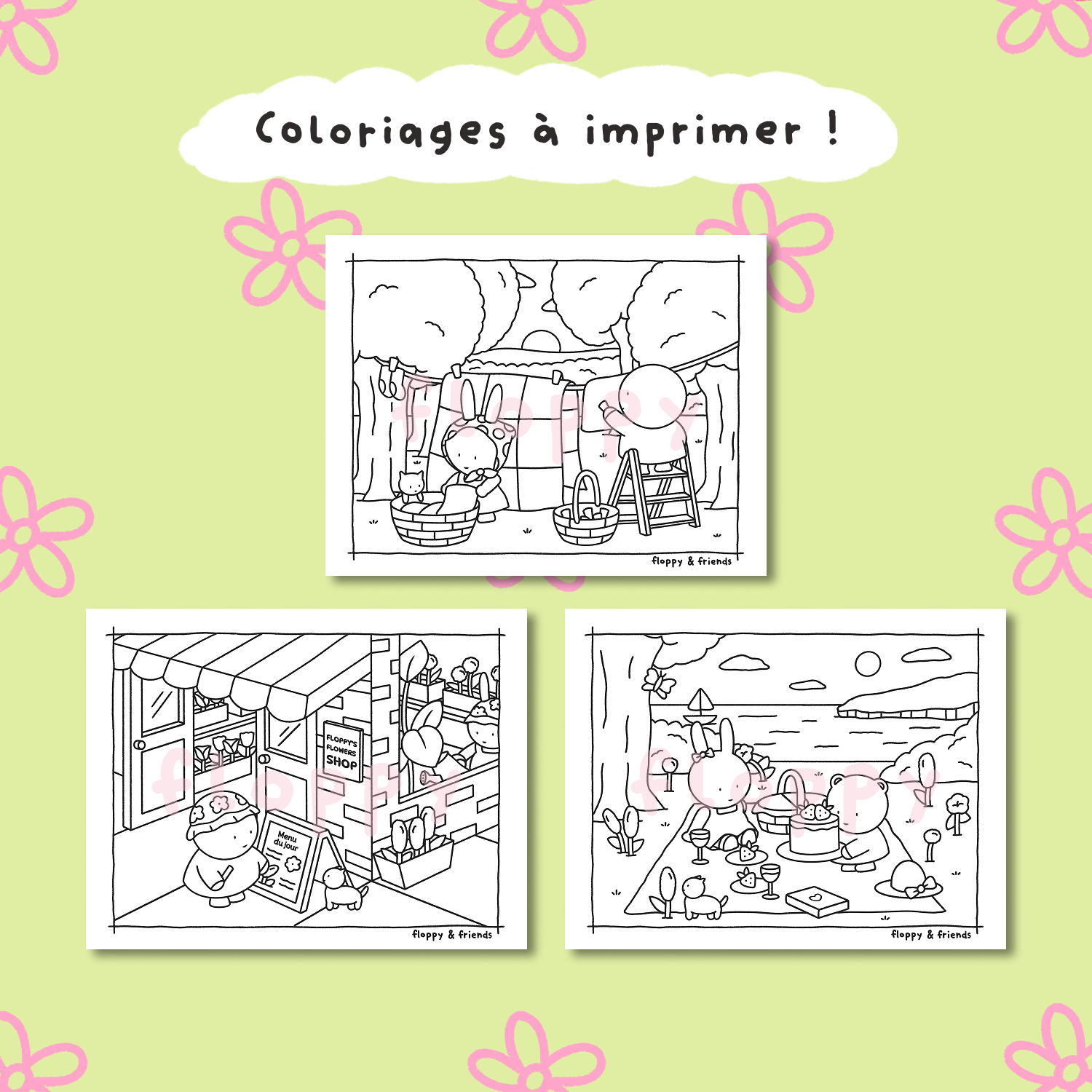 Coloriages à imprimer – Édition printemps